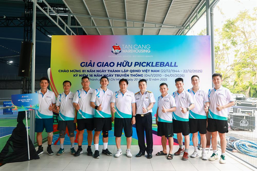  Công ty cổ phần Kho vận Tân Cảng tổ chức giải giao hữu Pickleball
