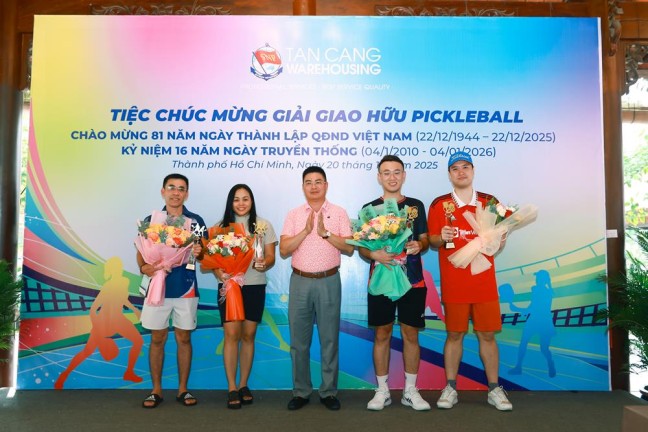  Công ty cổ phần Kho vận Tân Cảng tổ chức giải giao hữu Pickleball